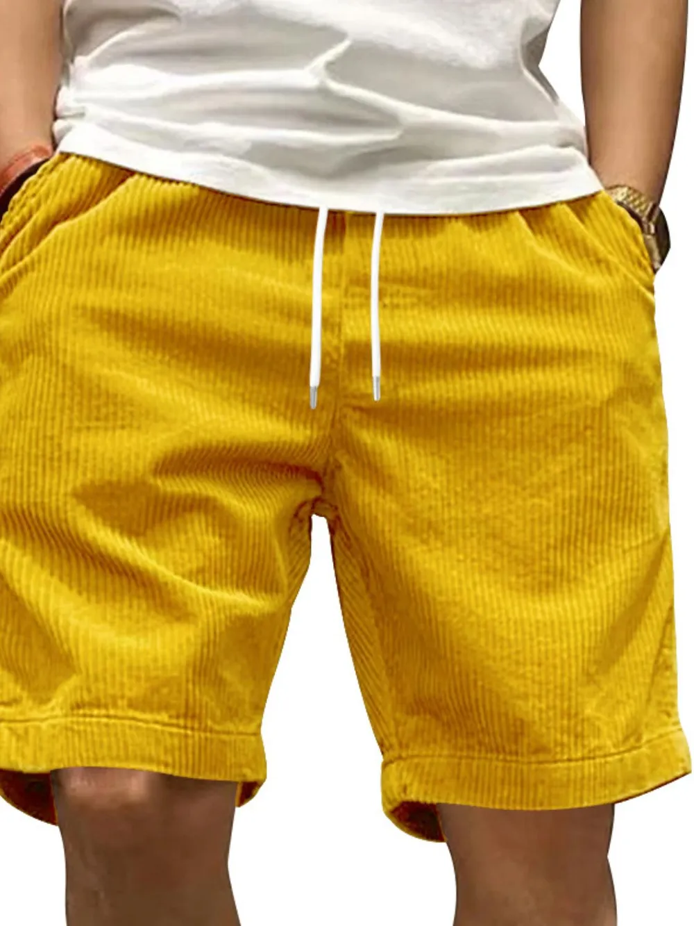 Men's Drawstring Shorts with Pockets, image 2