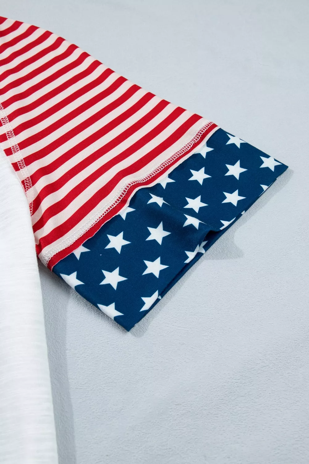 Star Detail Flag Inspired Short Sleeve Top, image 6