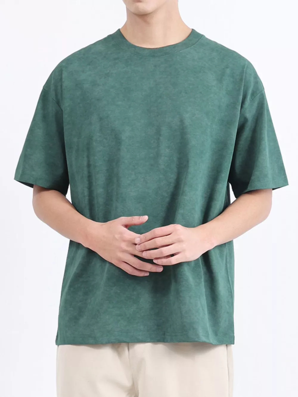 Men's Plus Size Round Neck Short Sleeve T-Shirt, image 13