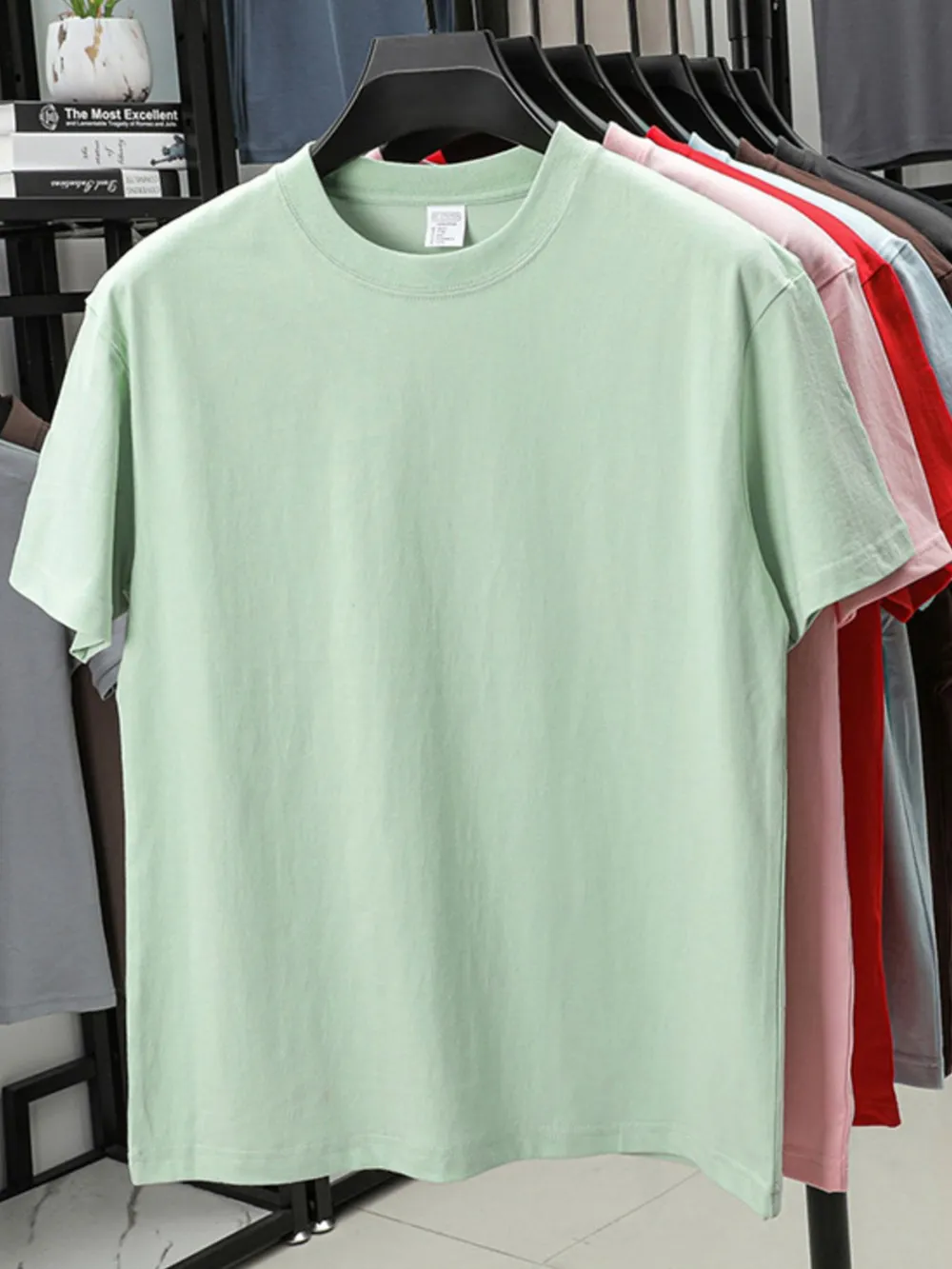Men's Full Size Round Neck Short Sleeve T-Shirt Plus Size, image 8