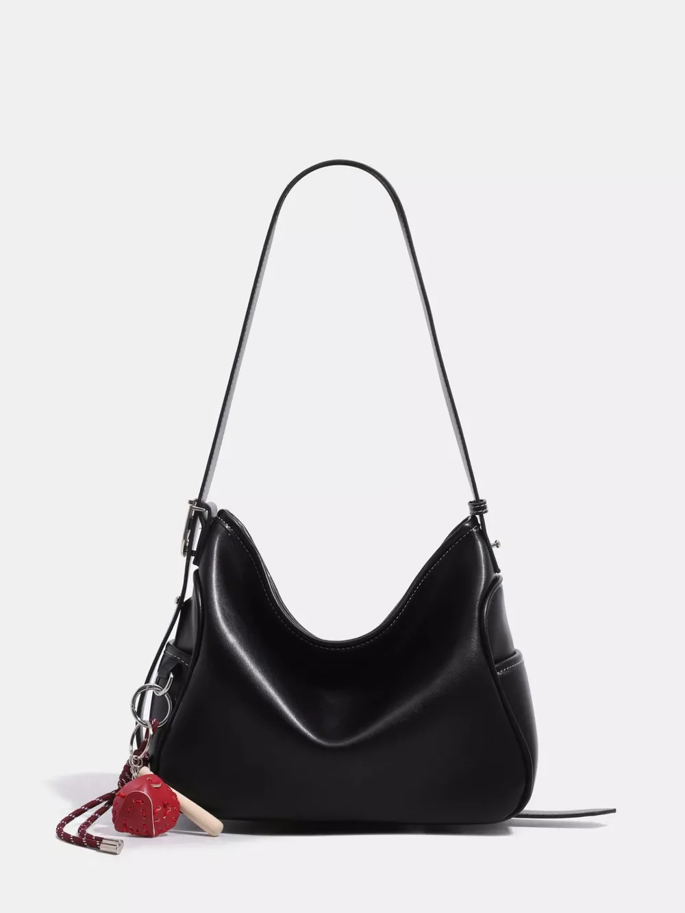 Leather Slouchy Shoulder Bag