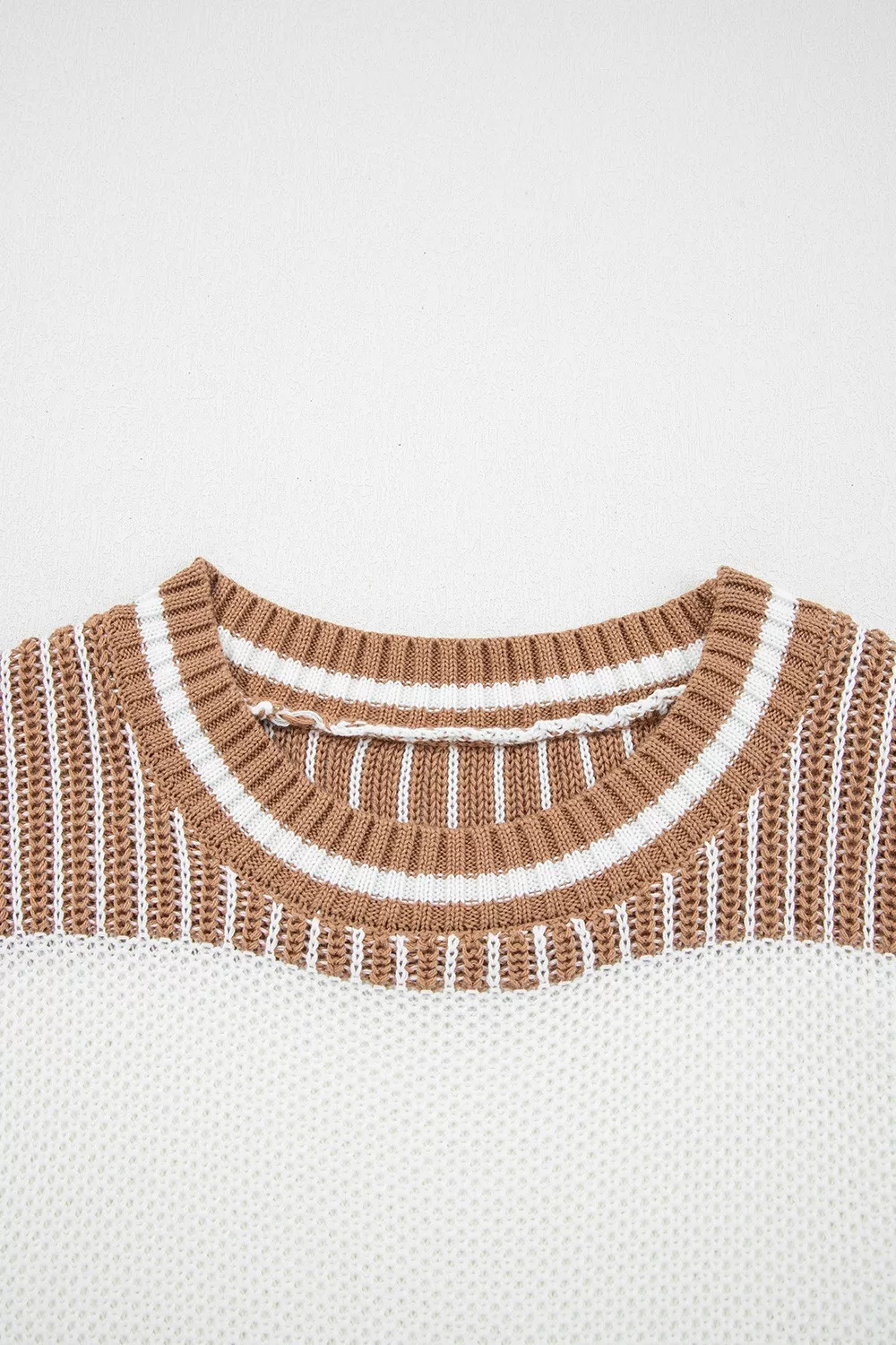 Striped Knit Long Sleeve Sweater, image 4