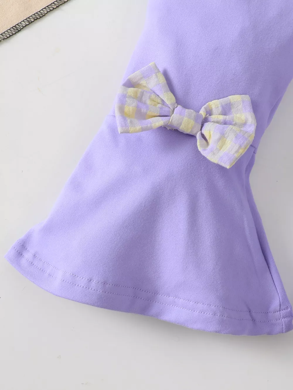 Children's Gingham Smocked Top and Bow Pants Set, image 4