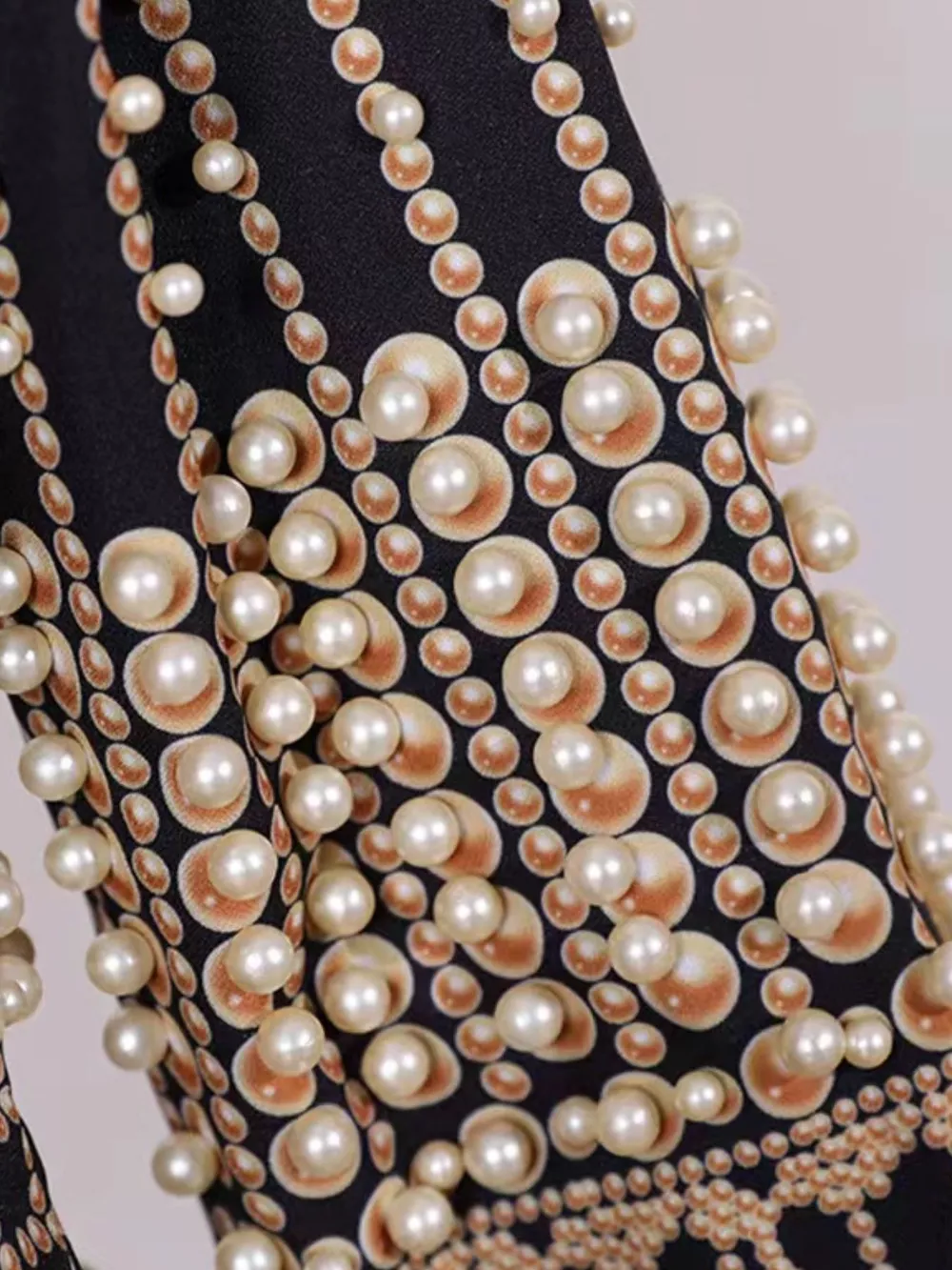 Full Size Embellished Pearl One-Button Blazer Plus Size, image 18