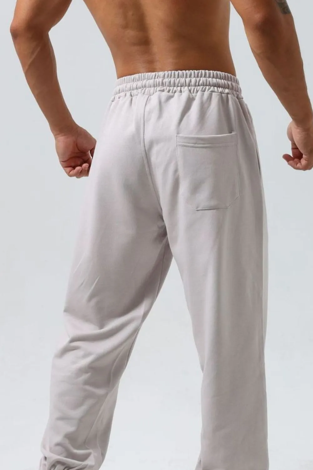 Men's Plus Size Distressed Drawstring Joggers, image 4