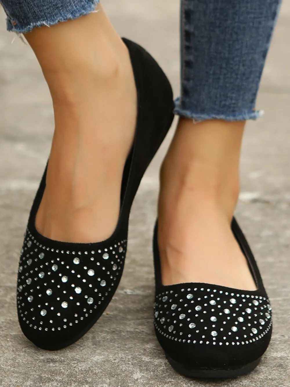 Rhinestone Flat Slip-Ons, image 4