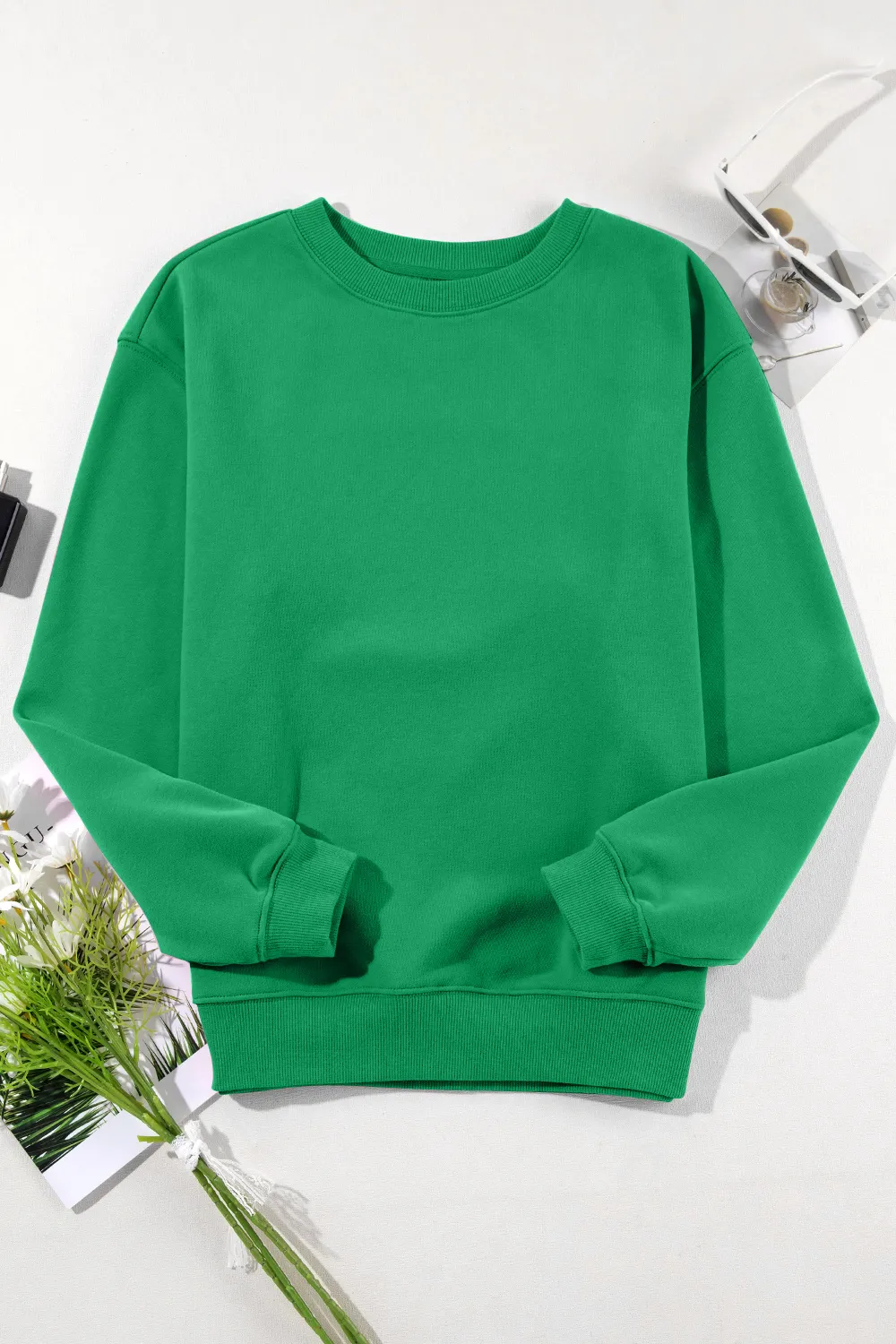 Round Neck Long Sleeve Sweatshirt, image 7