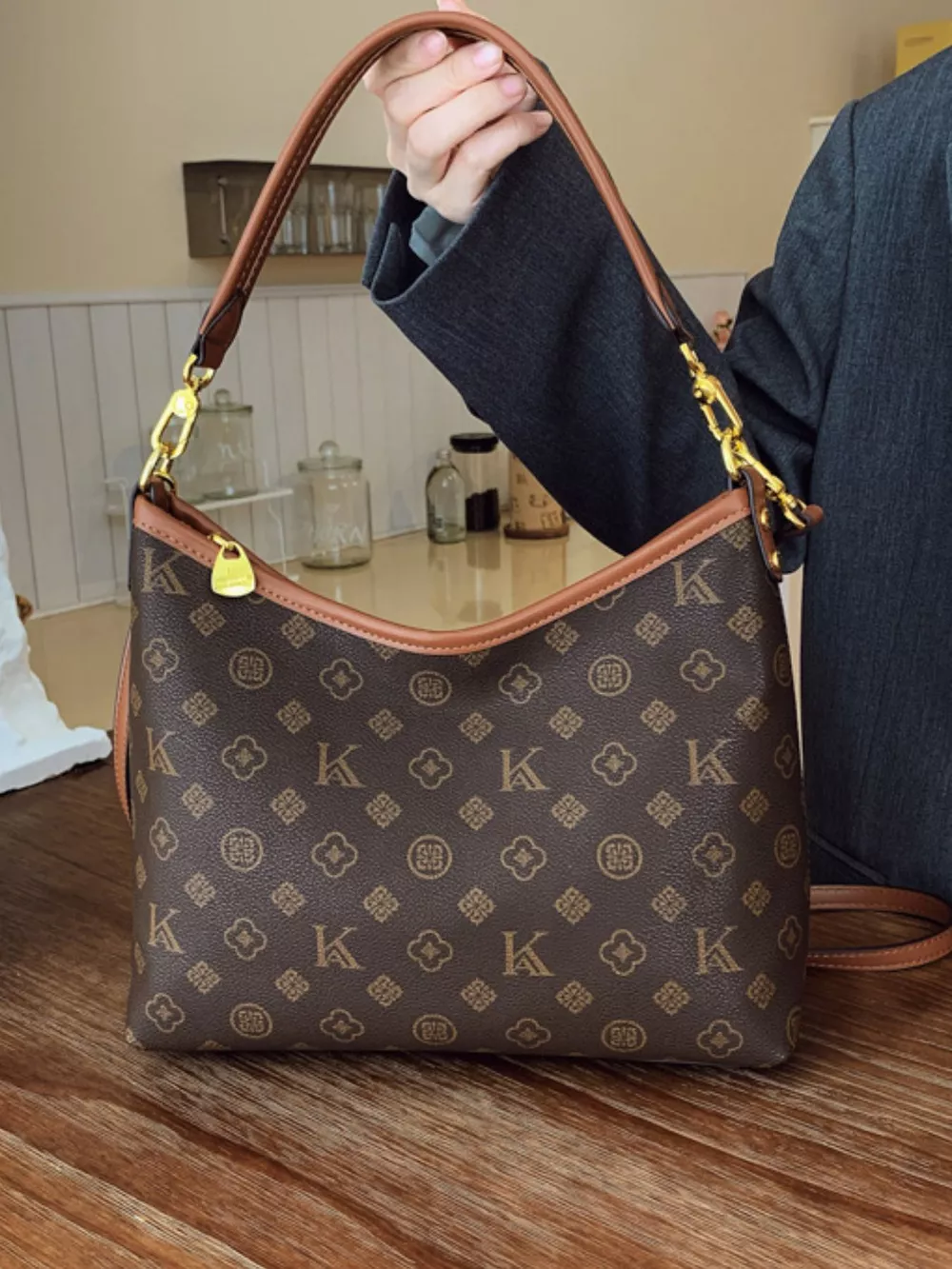 Monogram Pattern Shoulder Bag, image 2