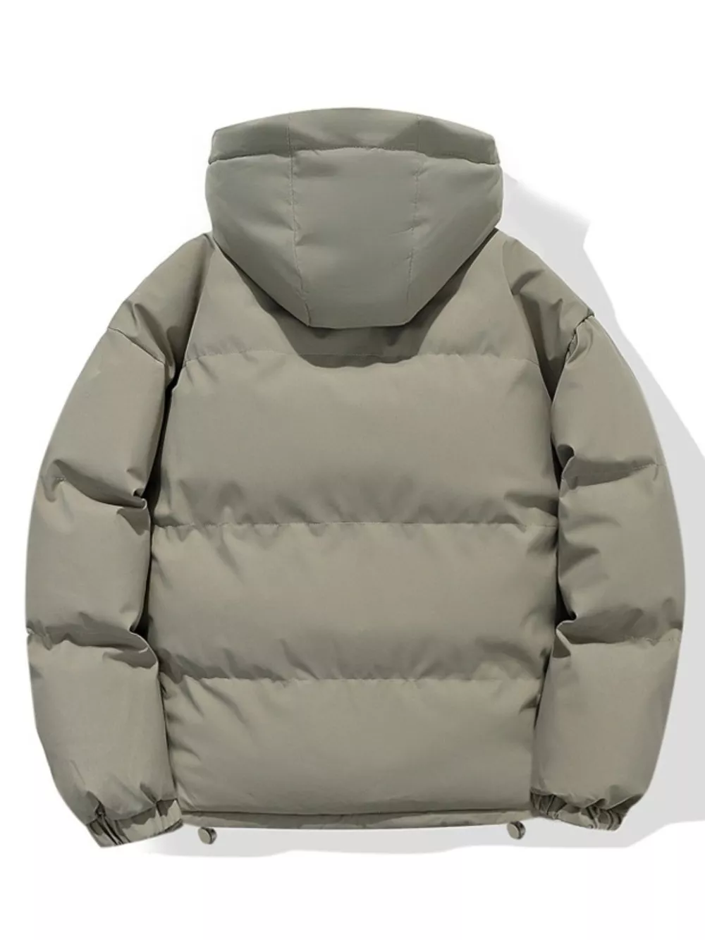 Men's Plus Size Hooded Padded Winter Coat, image 3