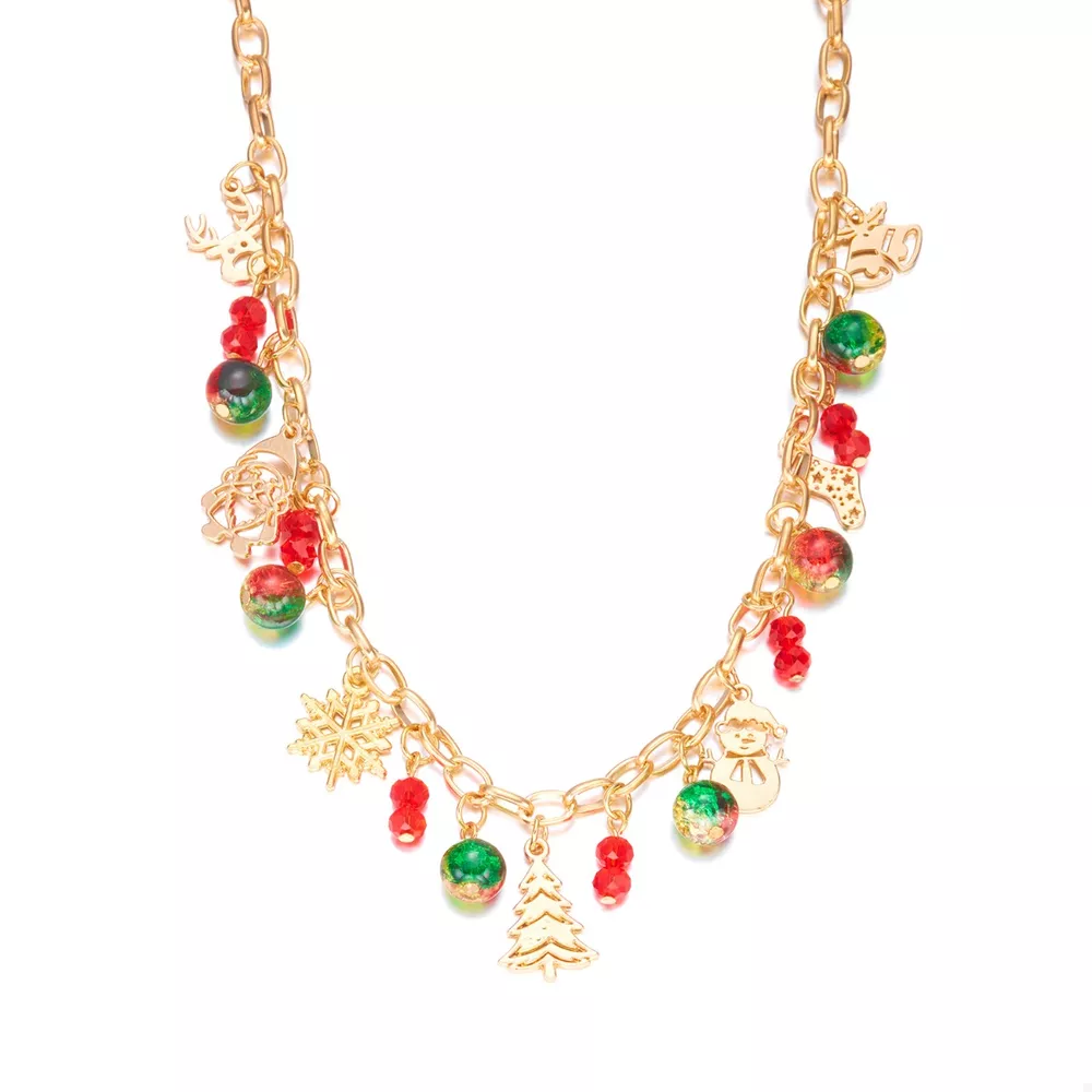 Christmas Themed Charm Necklace, image 4