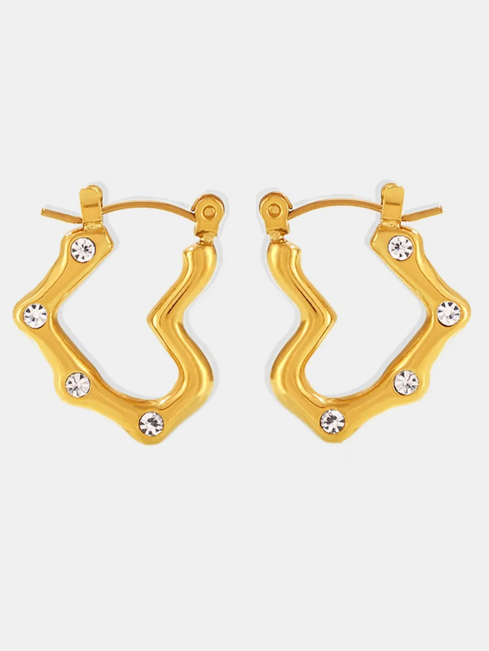 Stainless Steel Heart Earrings, image 5