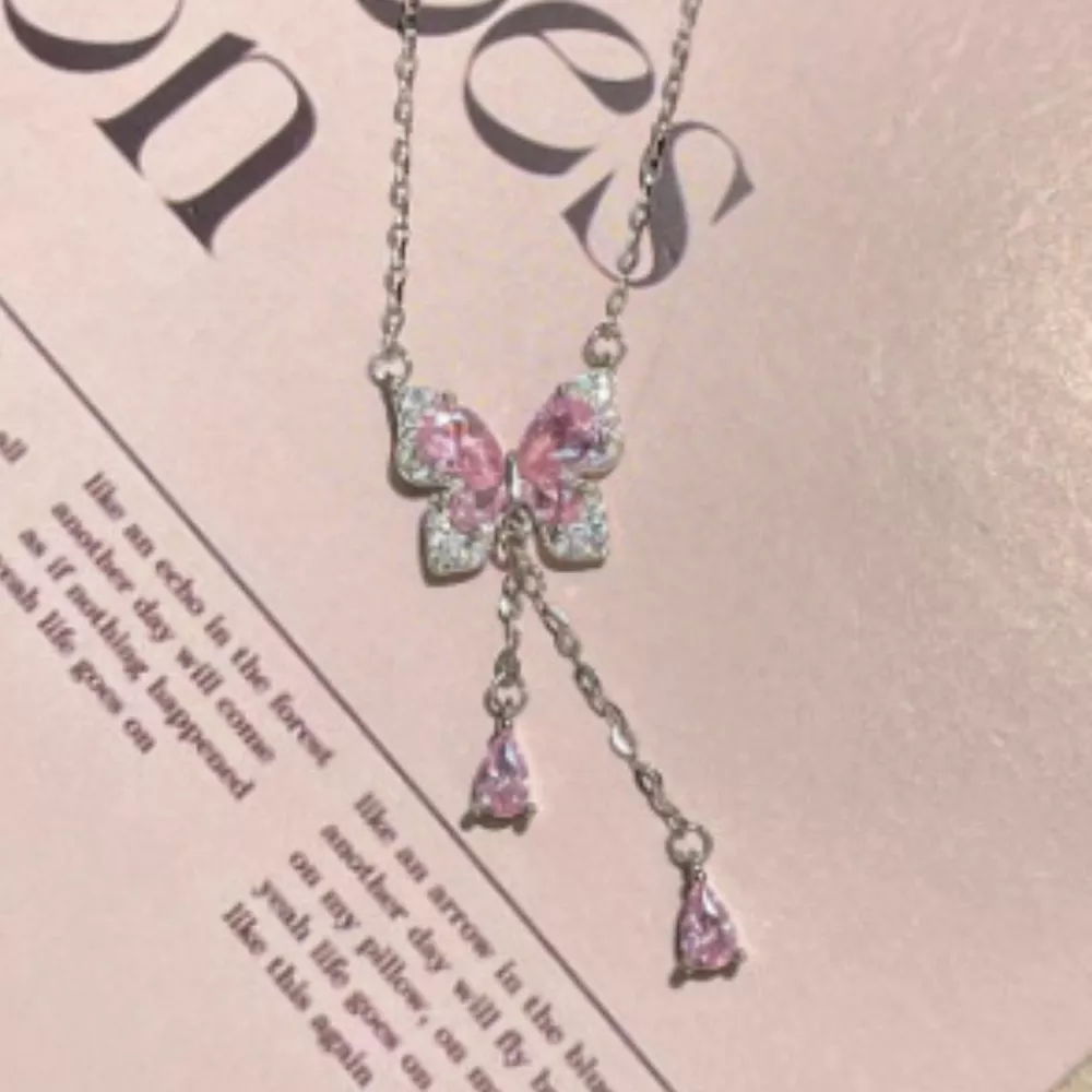 925 Sterling Silver Butterfly Necklace, image 3