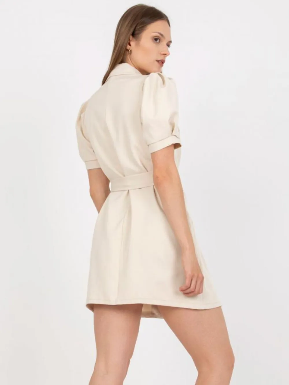 Tie Waist Short Sleeve Blazer Dress, image 10