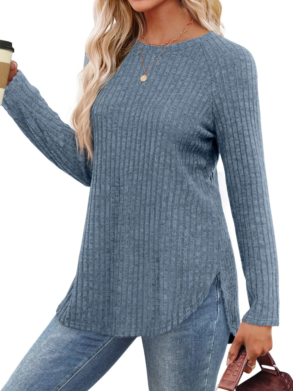 Round Neck Raglan Sleeve T-Shirt, image 19