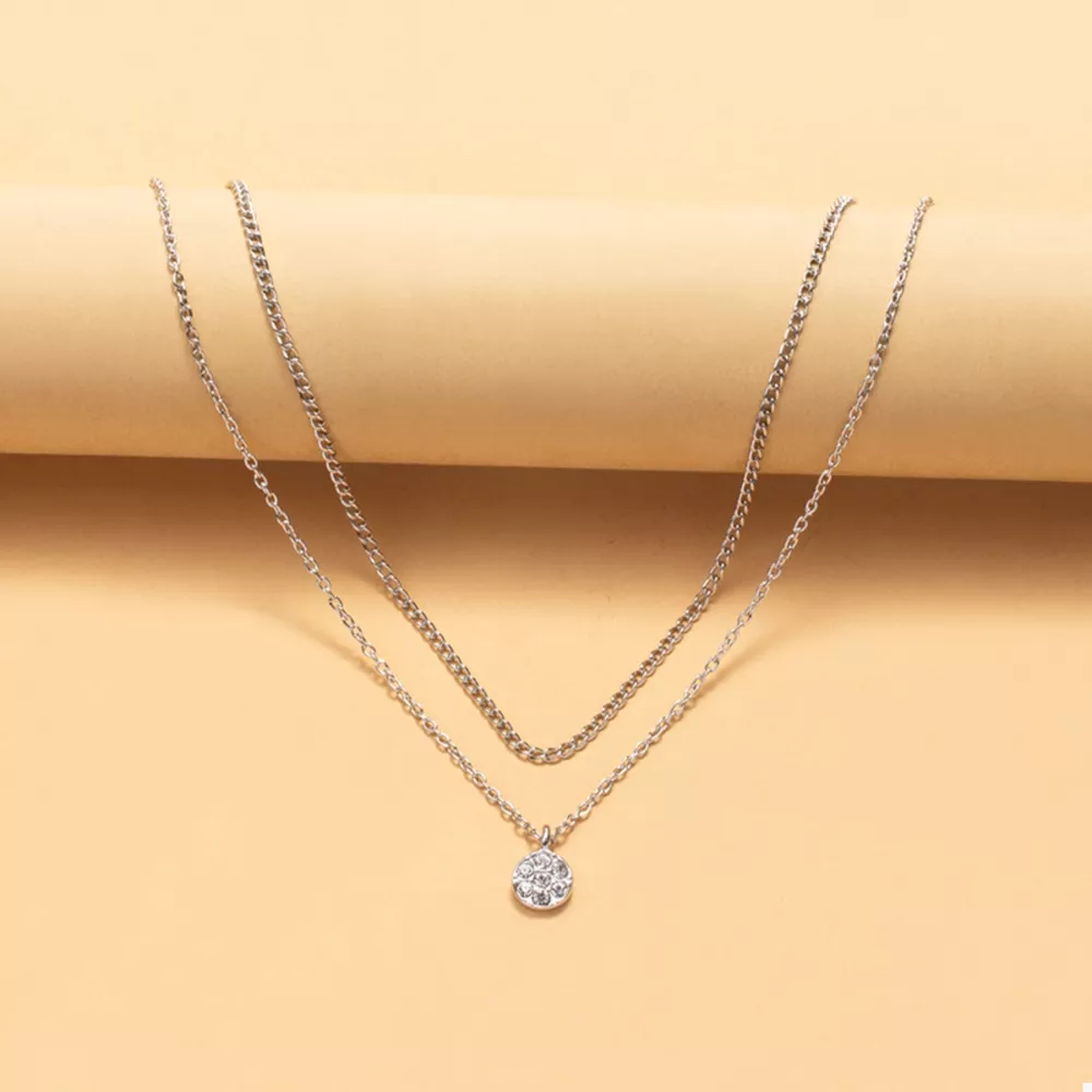 Double Layered Pendant Necklace, image 4