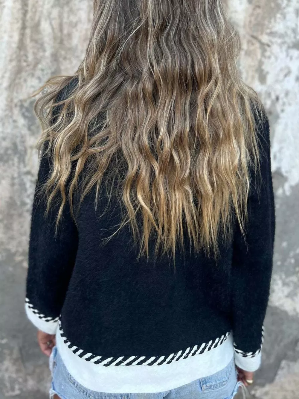 Contrast Trim Button Up Cardigan, image 6