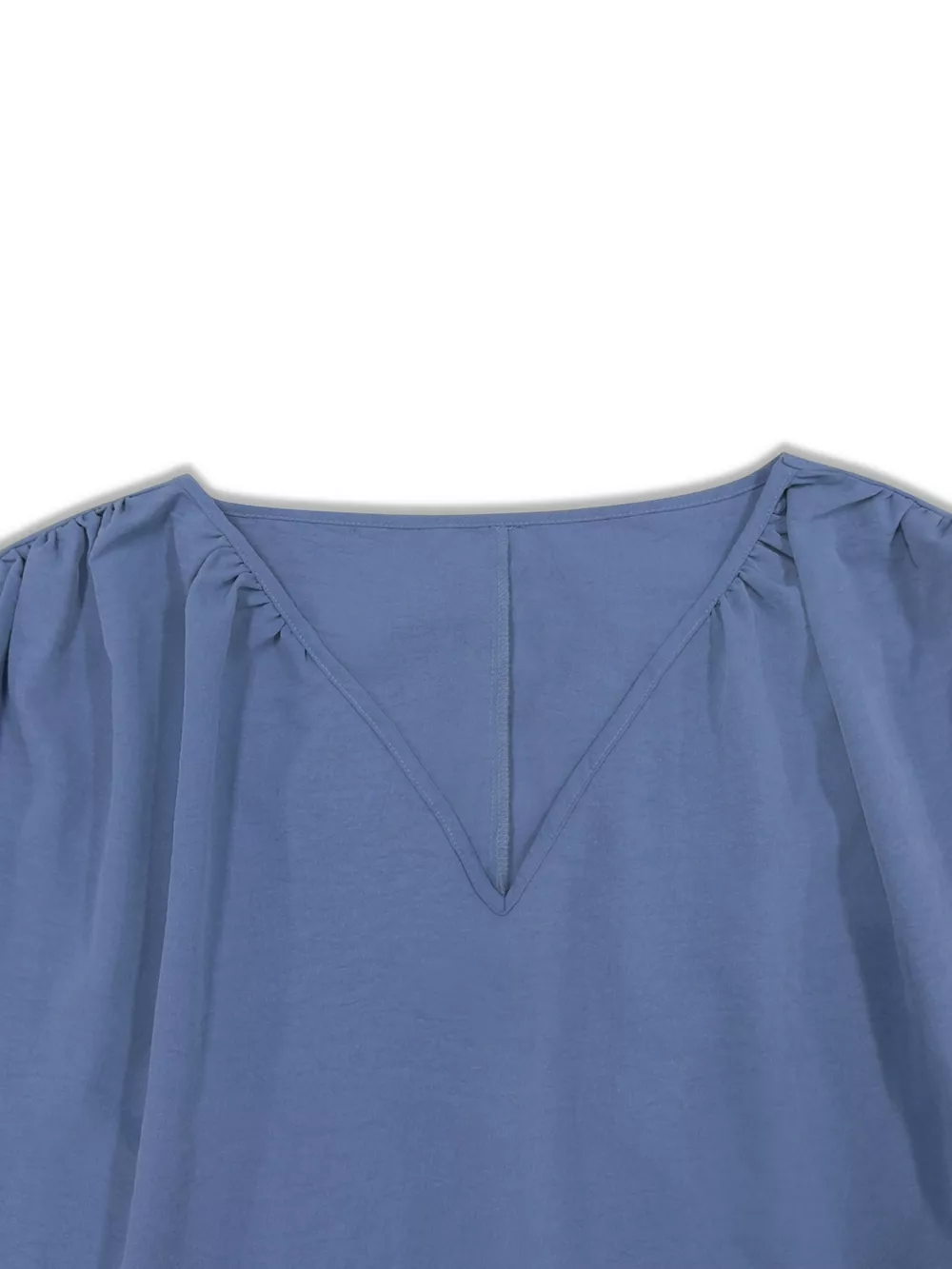 Plus Size V-Neck Long Sleeve Blouse, image 3