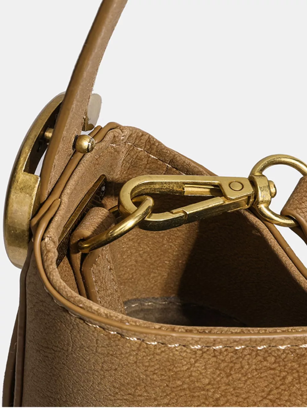 Casual Faux Leather Shoulder Bag, image 7