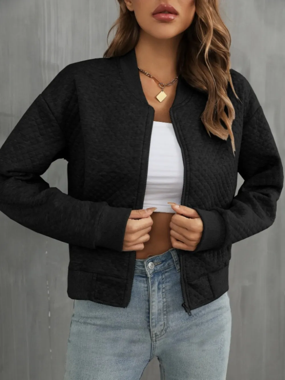Zip Up Long Sleeve Jacket, image 11