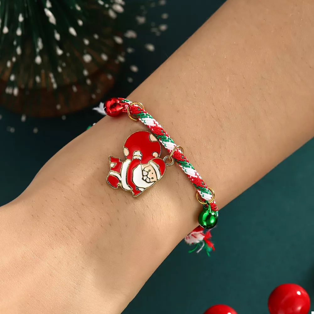Christmas Charm Braided Rope Bracelet, image 3