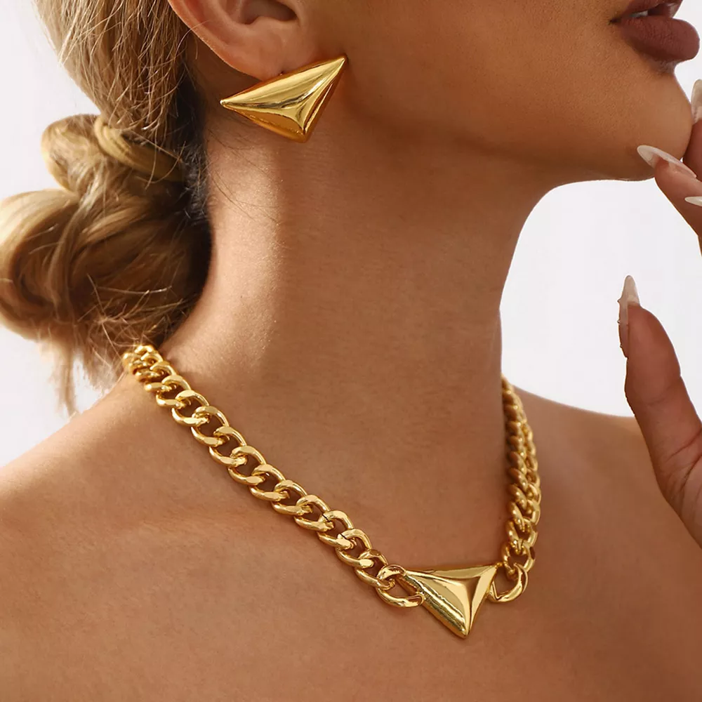 Alloy Geometric Necklace, image 5