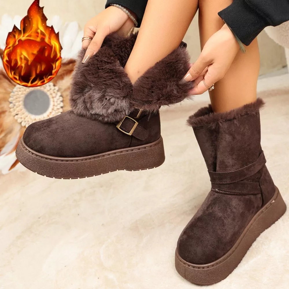Round Toe Platform Boots, image 7