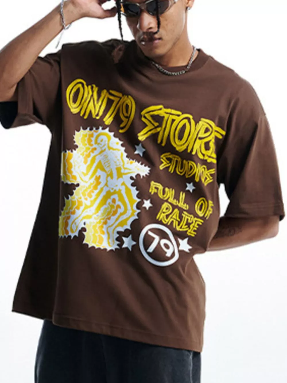 Men's Graphic Round Neck Short Sleeve T-Shirt, image 5