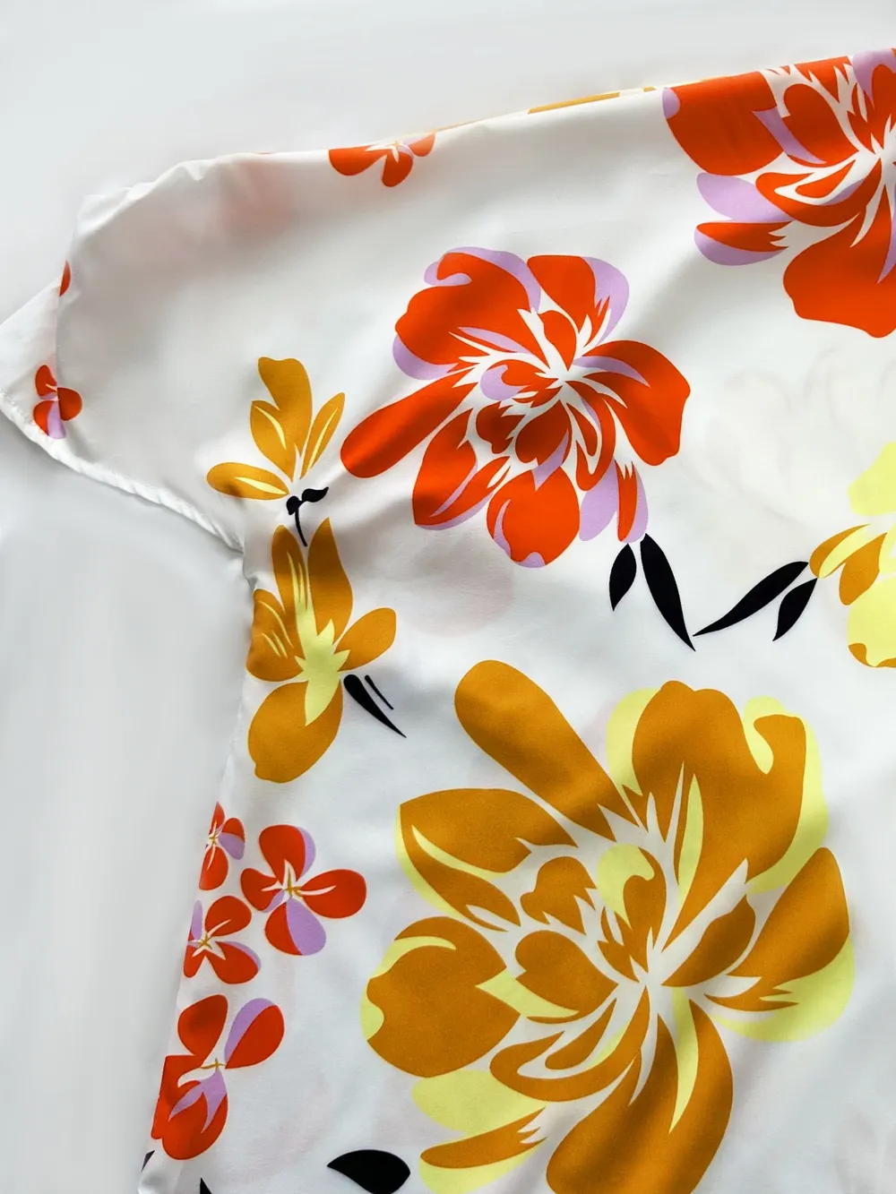 Floral Print One Shoulder Short Sleeve Blouse, image 7