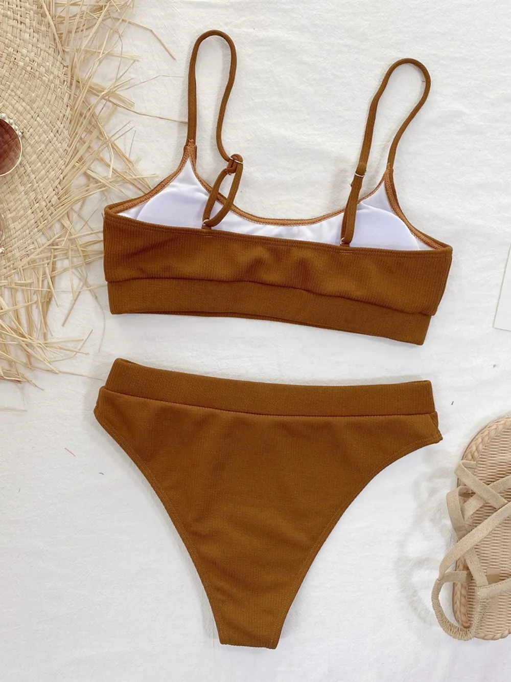 Scoop Neck Spaghetti Strap Two-Piece Swim Set, image 7