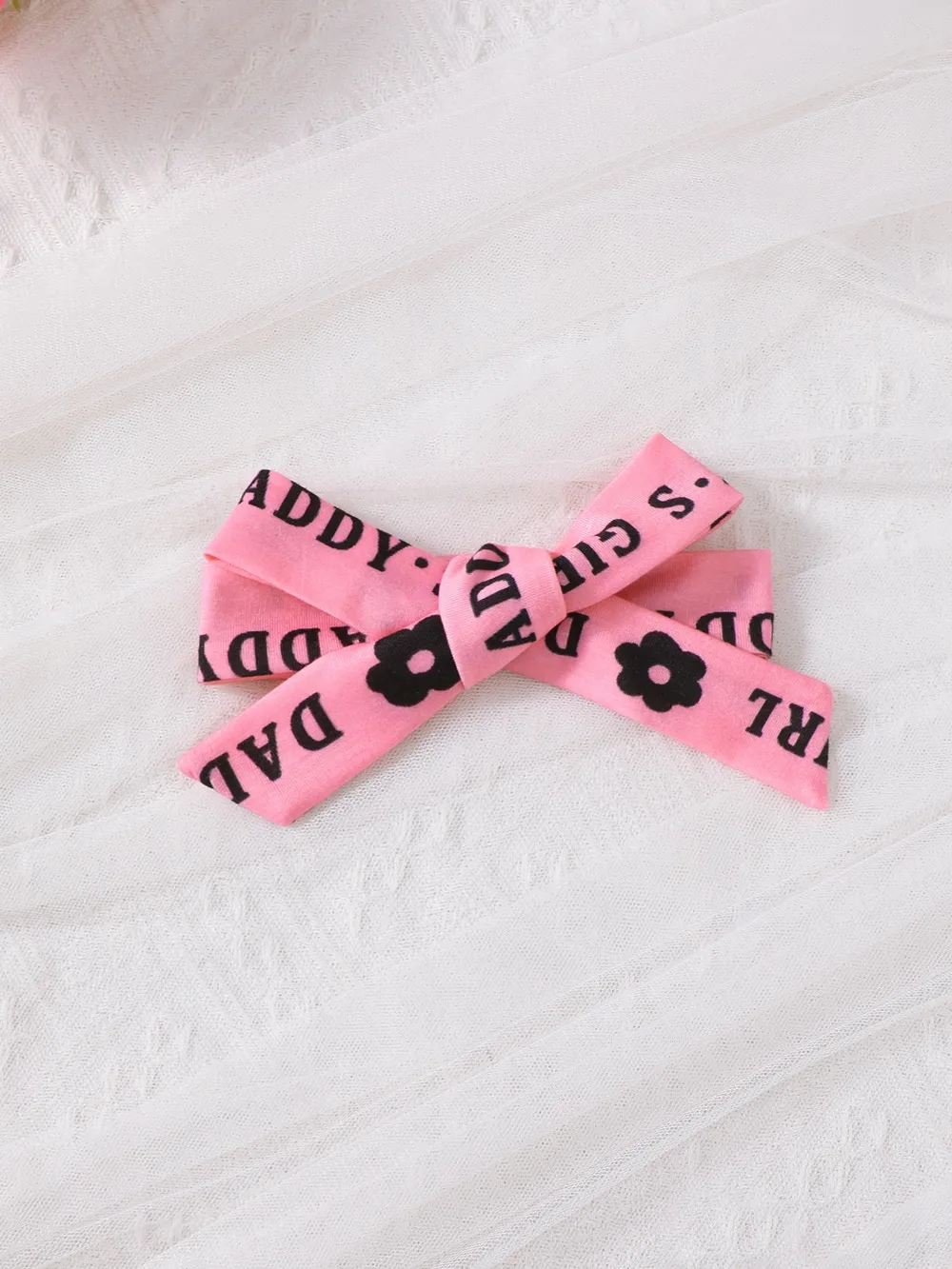 Children's Headband Letter Ruffle Sleeve Top and Shorts 3-Piece Set, image 6