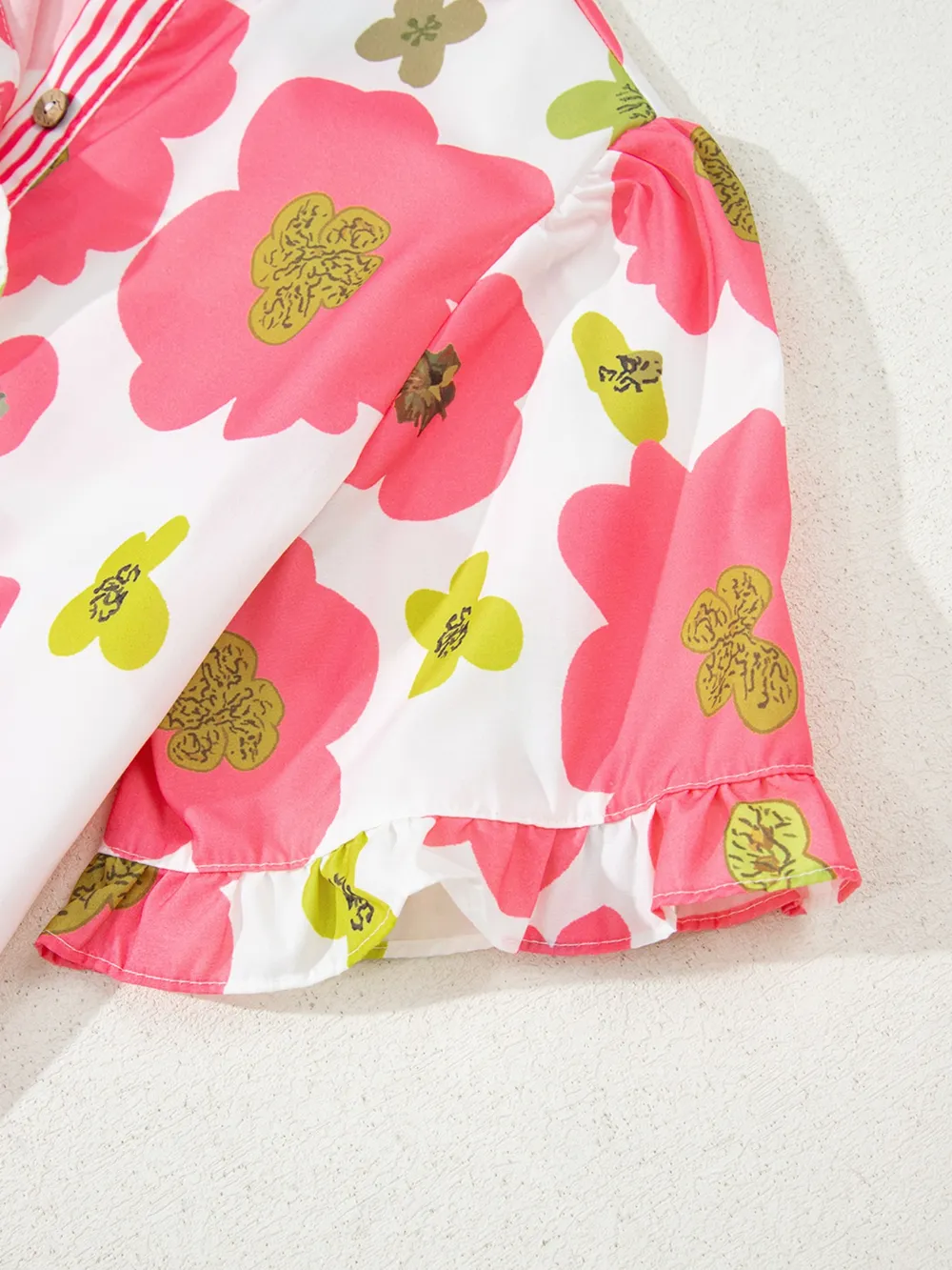 Floral Print Short Sleeve Blouse, image 4