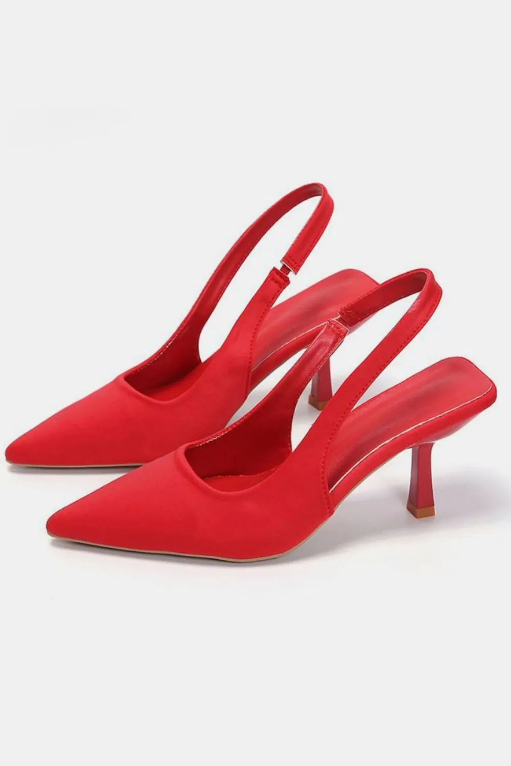 PU Leather Point Toe Pumps, image 2