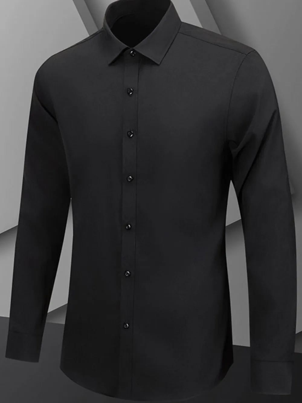 Men's Full Size Button Up Long Sleeve Shirt Plus Size, image 2