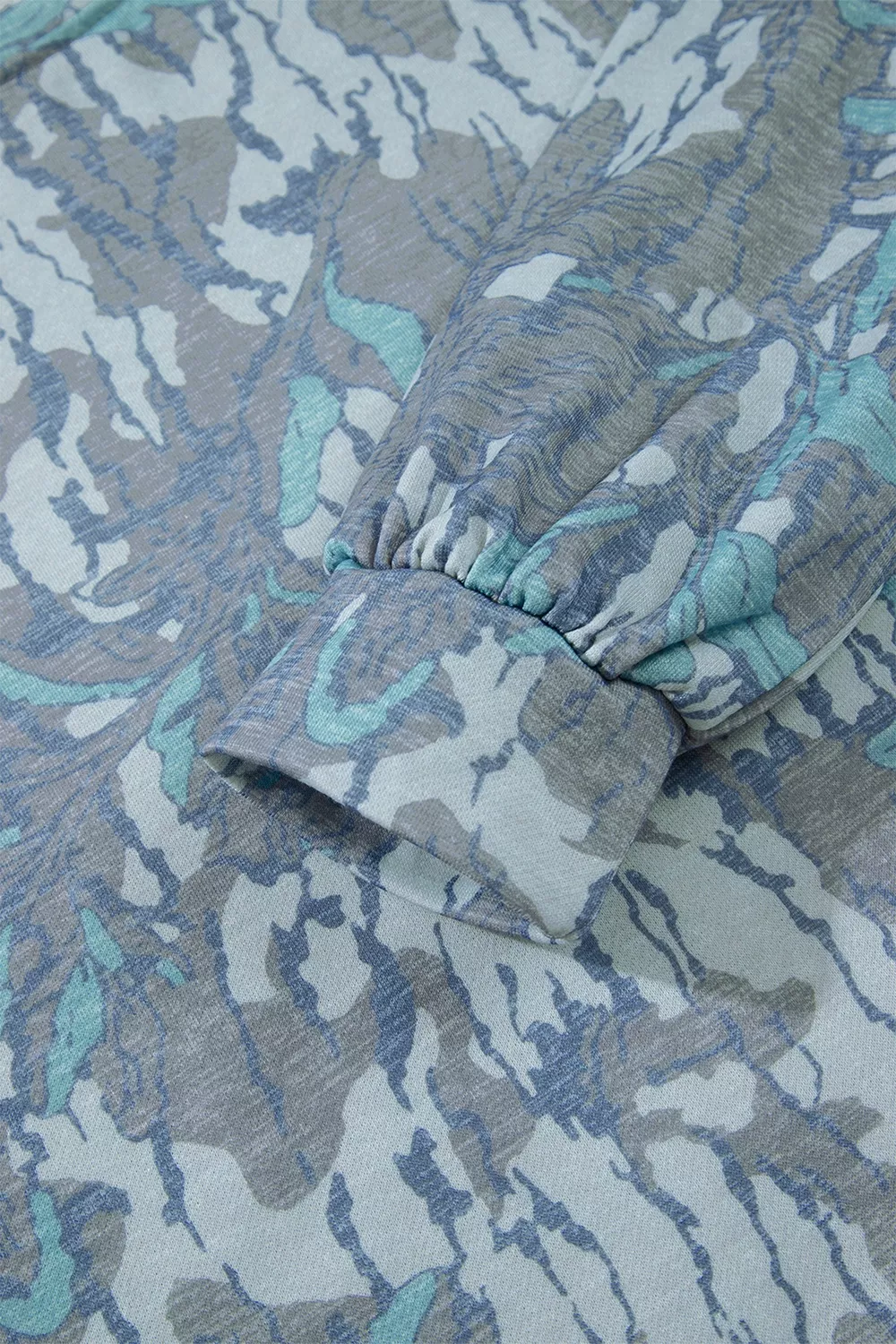 Multicolour Abstract Botanical Print Top and Drawstring Pants Set, image 10