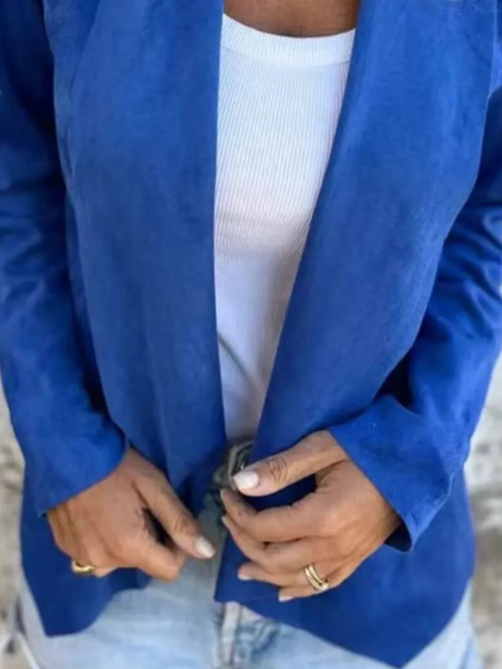 Full Size Open Front Casual Cardigan Plus Size, image 7