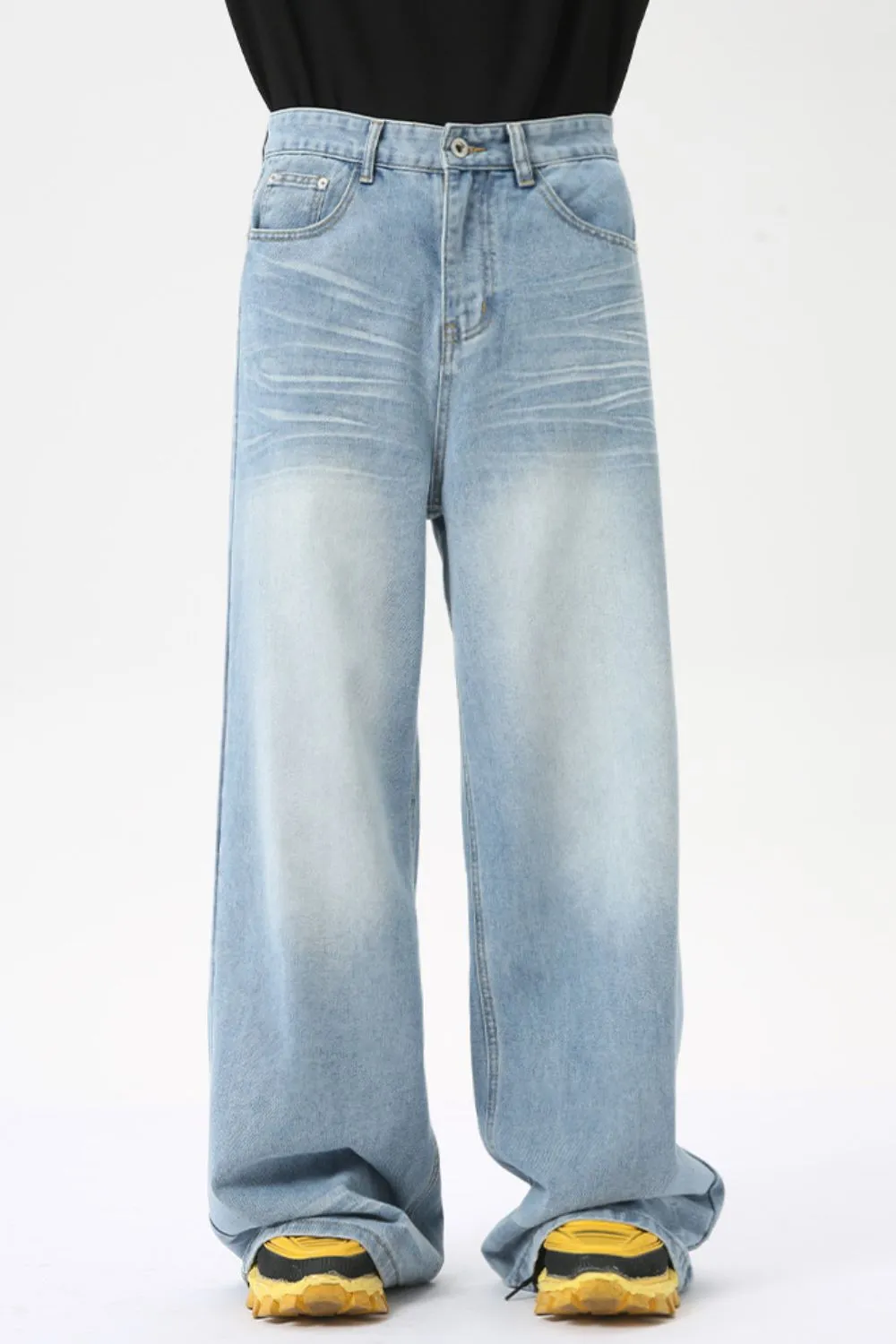 Wide Leg Jeans with Pockets