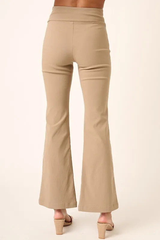 Surplice V Waist Flare Pants, image 2