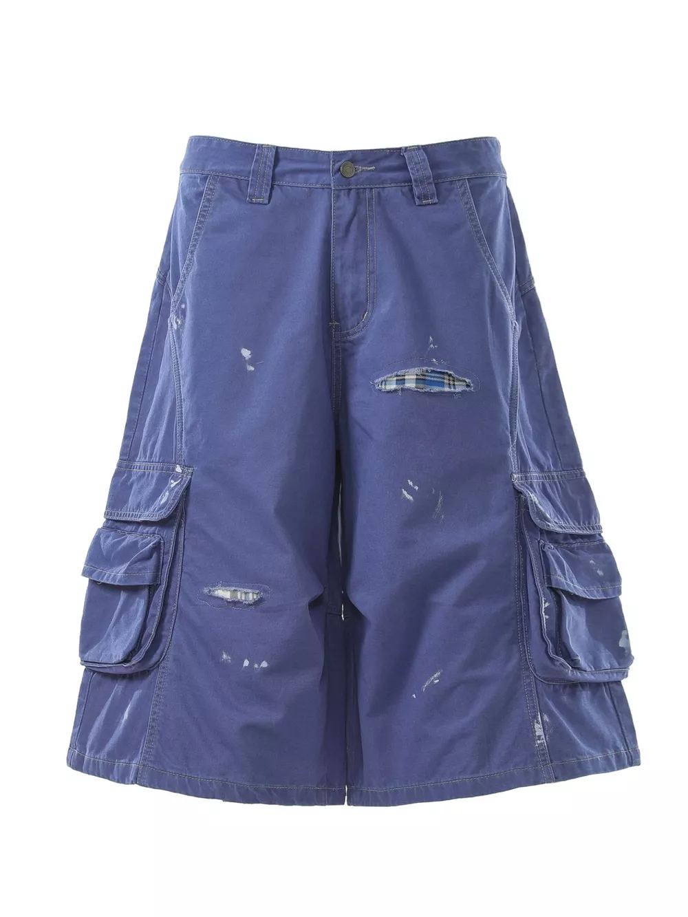 Men's Distressed Cargo Capris, image 3