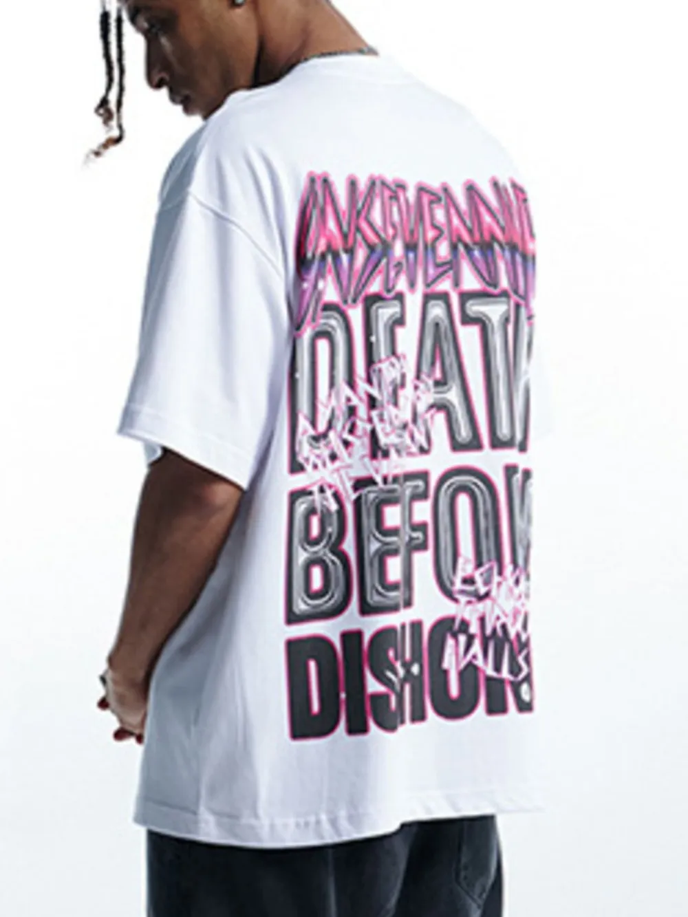 Men's Short Sleeve Graphic Oversized T-Shirt, image 8