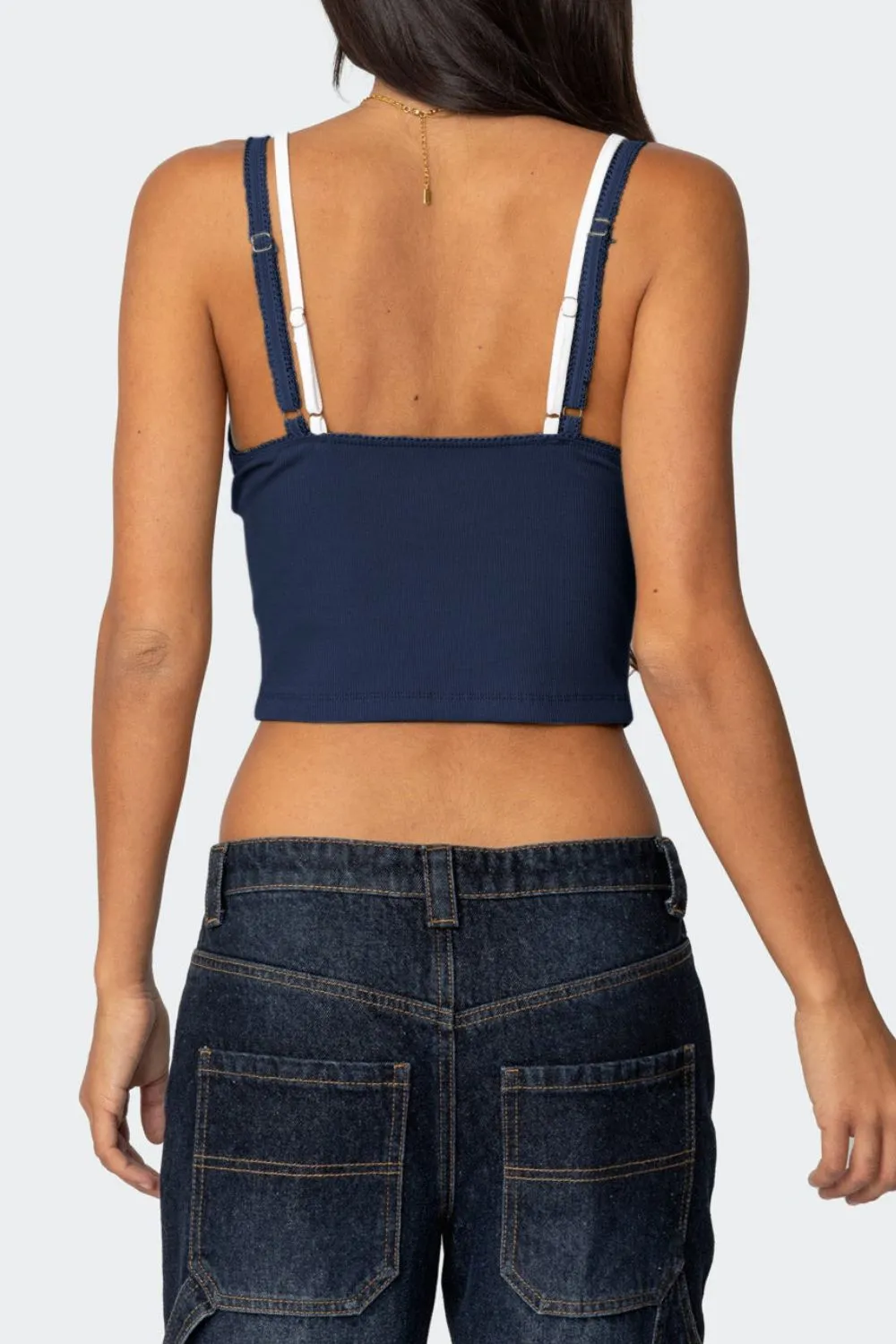 Lace Detail V-Neck Cami, image 10
