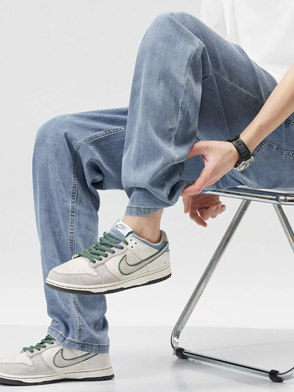 Men's Wide Leg Jeans, image 4
