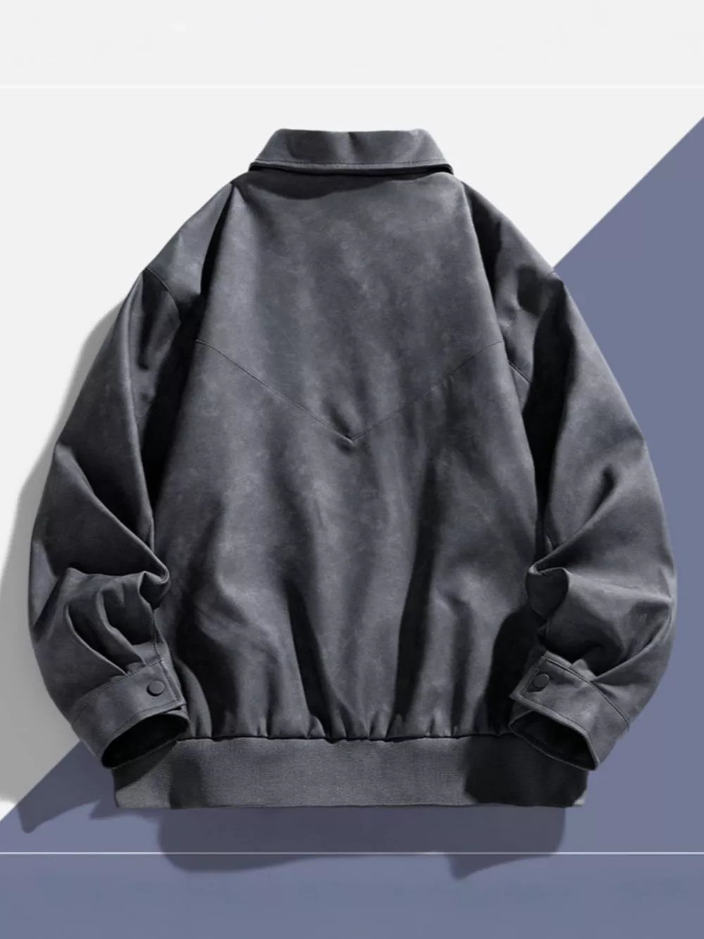 Men's Plus Size Long Sleeve Casual Jacket, image 4