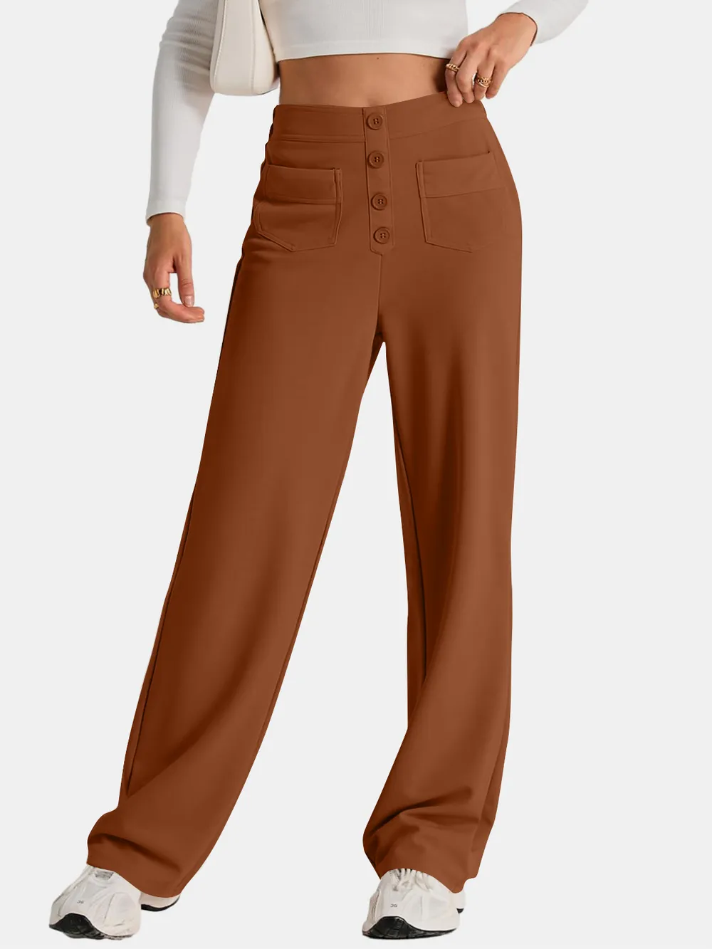 High Waist Wide Leg Pants, image 8