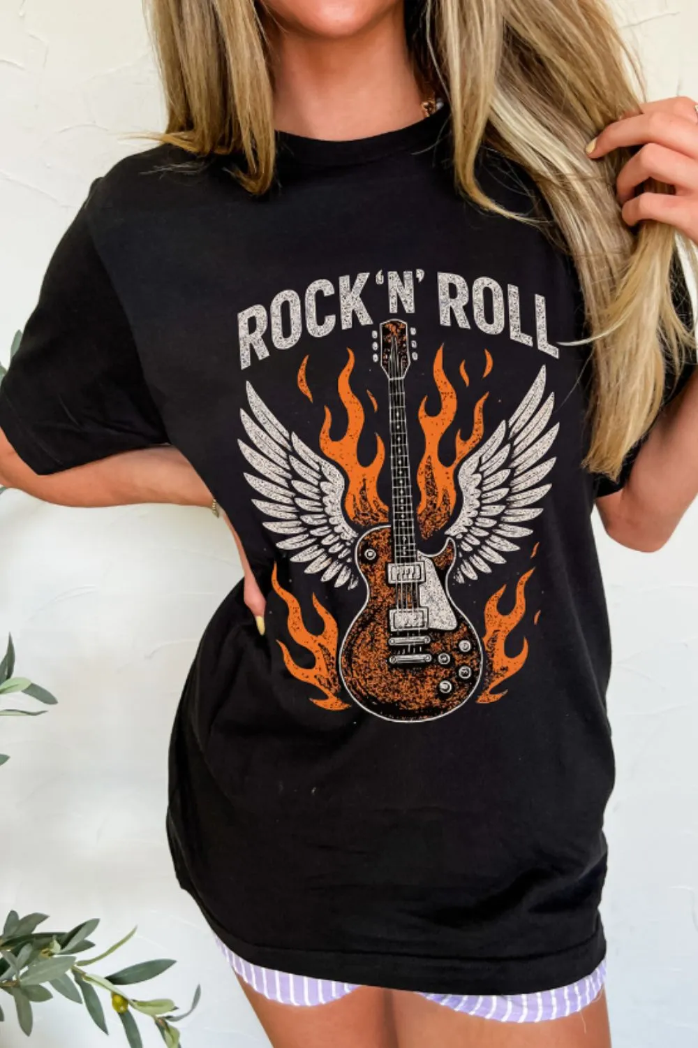 Graphic Round Neck Short Sleeve T-Shirt, image 3