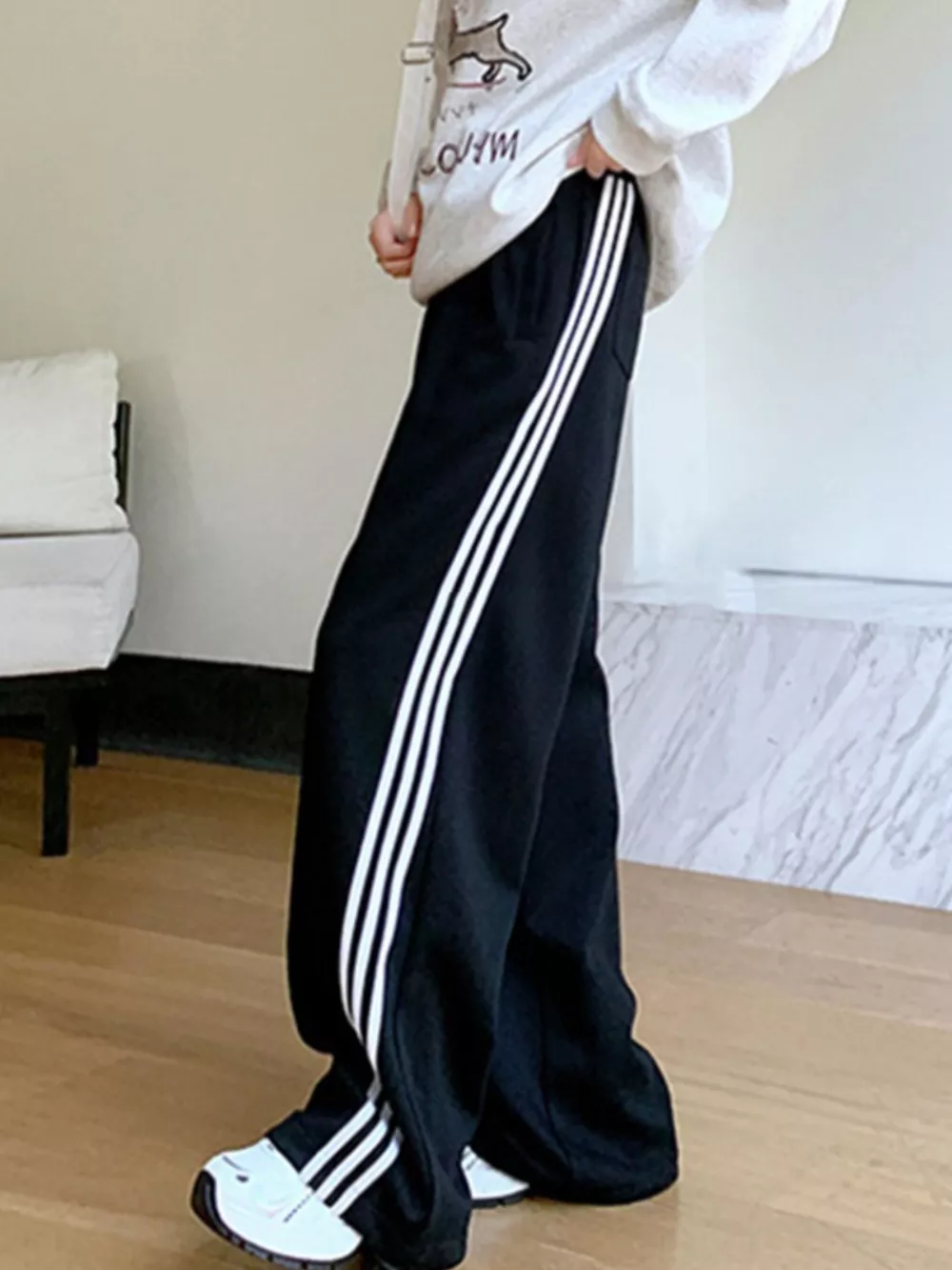 Striped Wide Leg Pants, image 3