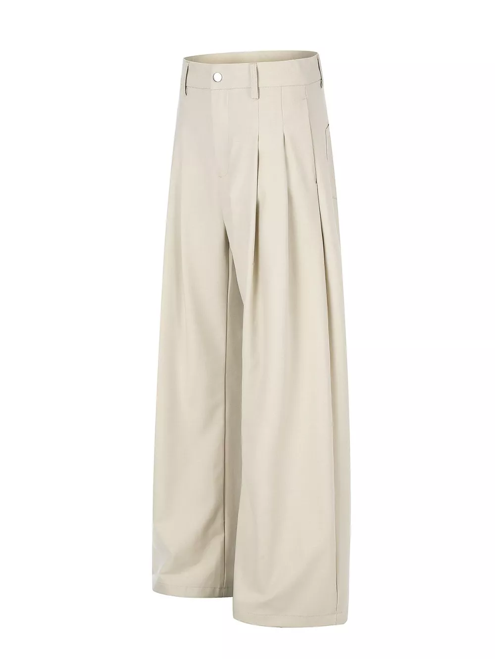 Men's High-Waisted Pleated Wide-Leg Pants, image 2
