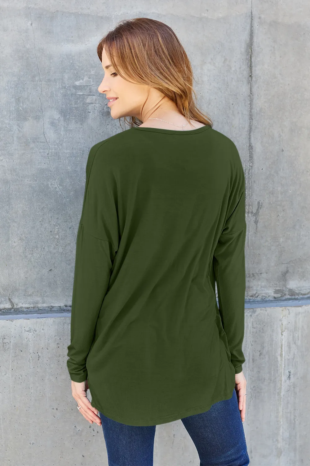 Full Size Round Neck Dropped Shoulder T-Shirt, image 11