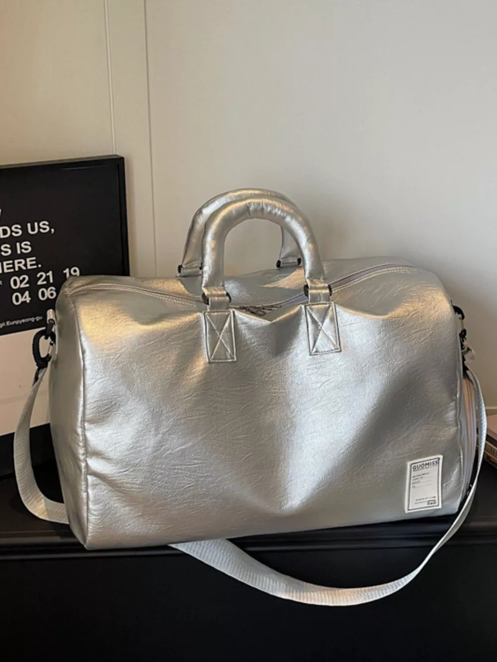 Large Capacity Leather Travel Bag, image 3