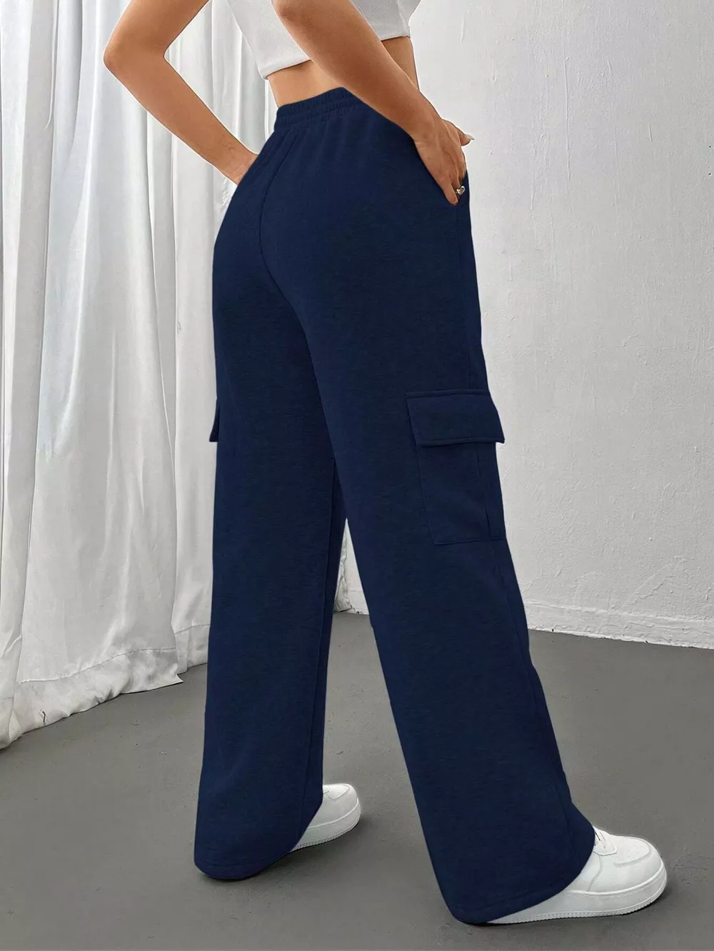 Relaxed Fit Pants with Drawstring Waist, image 11