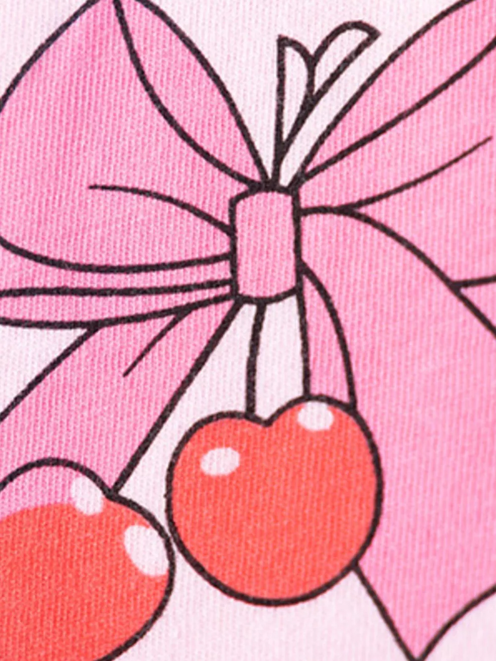 Children's Cherry Bowknot Print Ruffle Hem Dress, image 2